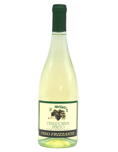 Weinkeller Hohenbrunn: Weinflasche mit Etikett von vorne vom Weingut Le Brognole mit Chardonnay Frizzante