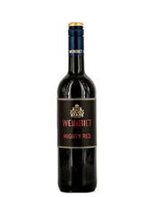 Laden Sie das Bild in den Galerie-Viewer, Weinkeller Hohenbrunn: Weinflasche mit Etikett von der Manufaktur Weinbiet aus der Pfalz mit Rotweincuvée Mighty Red von vorne