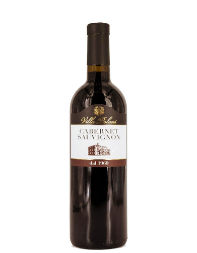 Weinkeller Hohenbrunn: Weinflasche mit Etikett von Villa Polani mit Cabernet Sauvignon delle Venezie IGT von vorne