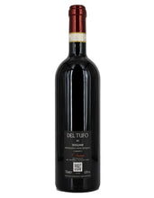 Laden Sie das Bild in den Galerie-Viewer, Weinkeller Hohenbrunn: Weinflasche von hinten mit Etikett mit Dolcetto Dogliani DOCG vom Weingut Del Tufo im Piemont