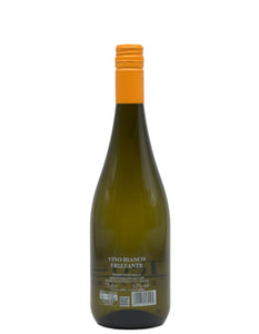 Weinkeller Hohenbrunn: Weinflasche mit Etikett von Fugaro`s Linea Ca` del Teo Mit Secco Bianco Frizzante von hinten