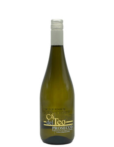 Weinkeller Hohenbrunn: Weinflasche mit Etikett von Fugaro`s Linea Ca` del Teo mit Prosecco Frizzante von vorne