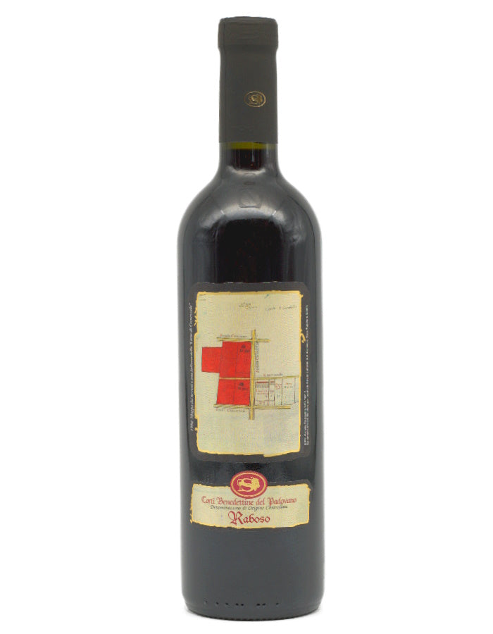 Weinkeller Hohenbrunn: Weinflasche mit Etikett von vorne von der Cantina Conselve mit Raboso 