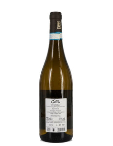 Weinkeller Hohenbrunn: Bild einer Weinflasche von hinten mit Etikett vom Weingut Corte Gardoni mit Custoza Greoto DOC