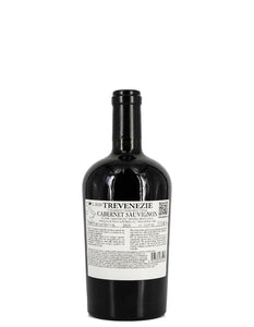 Weinkeller Hohenbrunn: Bild einer Weinflasche von hinten mit Etikett von De Stefani mit Redentore Cabernet Sauvignon IGT
