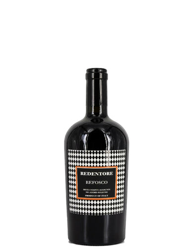 Weinkeller Hohenbrunn: Bild einer Weinflasche von vorne mit Etikett von De Stefani mit Redentore Refosco IGT