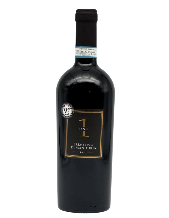 Weinkeller Hohenbrunn: Bild einer Weinflasche von vorne mit Primitivo Classico di Manduria von der Masseria La Volpe