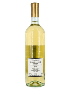 Weinkeller Hohenbrunn: Weinflasche von hinten vom Weingut Le Brognole am Gardasee mit Pinot Grigio del Garda DOC