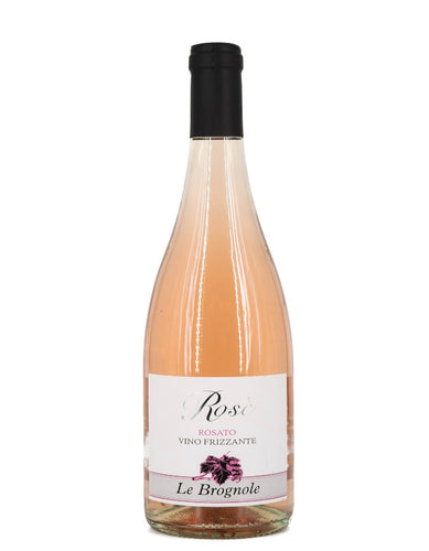Weinkeller Hohenbrunn: Flaschenbild von vorne vom Weingut Le Brognole am Gardasee mit Rosé Rosato Frizzante IGT Veneto
