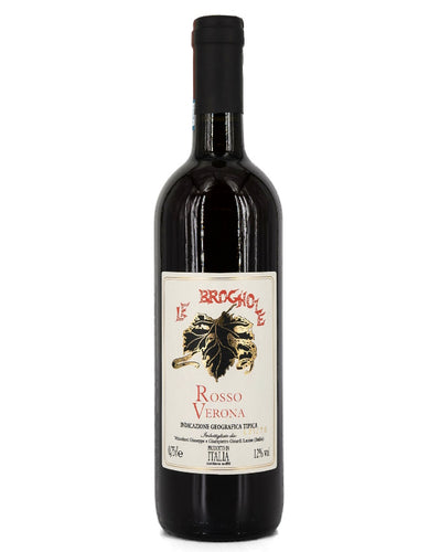 Weinkeller Hohenbrunn: Flaschenbild von vorne vom Weingut Le Brognole am Gardasee mit  Rosso del Verona IGT