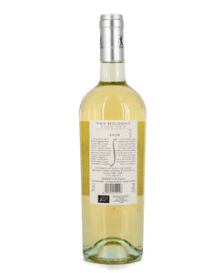 Weinkeller Hohenbrunn: Bild einer Weinflasche von hinten mit Etikett von  der Cantina Le Tende mit Vino Sabia Bianco IGT