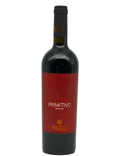 Weinkeller Hohenbrunn: Bild einer Weinflasche von vorne  mit Etikett von der Masseria Borgo dei Trulli mit Primitivo Salento IGP