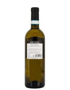 Weinkeller Hohenbrunn: Bild einer Weinflasche von hinten mit Etikett der Villa Polani mit Pinot Grigio delle Venezie DOC