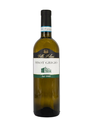 Weinkeller Hohenbrunn: Bild einer Weinflasche von vorne mit Etikett der Villa Polani mit Pinot Grigio delle Venezie DOC