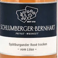 Laden Sie das Bild in den Galerie-Viewer, Weinkeller Hohenbrunn präsentiert das Etikett vom Weingut Schlumberger-Bernhart aus dem Markgräfler Land in Baden mit Spätburgunder Rosé &quot;vom Löss&quot;
