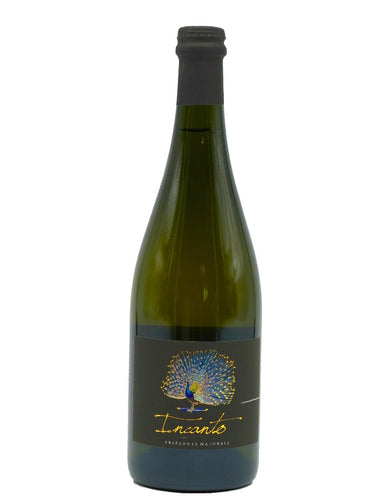 Weinkeller Hohenbrunn: Weinflasche von vorne mit Etikett von Del Tufo aus dem Piemont mit Vino Frizzante 