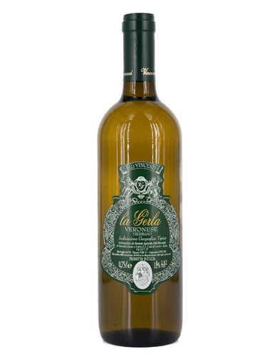 Weinkeller Hohenbrunn: Weinflaschenbild von vorne mit Etikett von F.Ille Vincenzi mit La Gerla Trebbiano IGT
