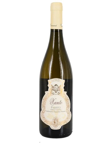 Weinkeller Hohenbrunn: Weinflasche mit Etikett von vorne mit Xanto Passito Bianco  Veneto g.g.A. vom Weingut F.Illi Vincenzi