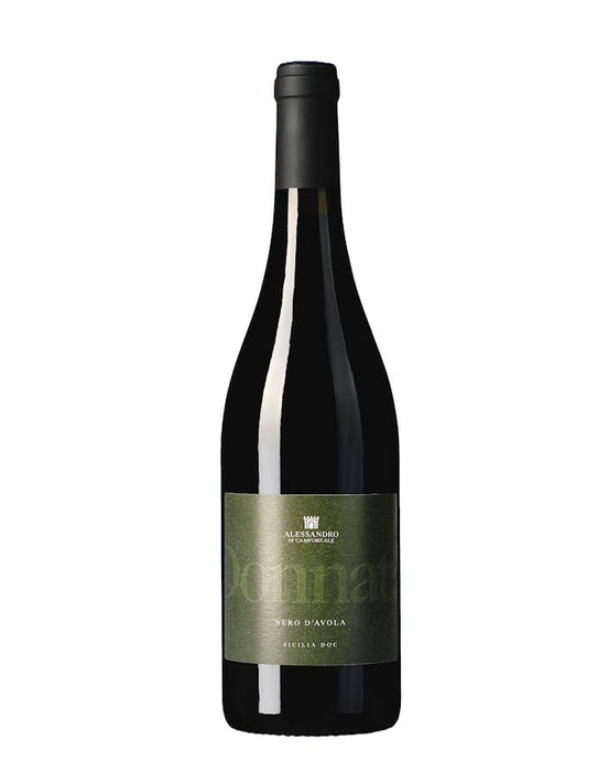 Der Weinkeller Hohenbrunn präsentiert vom Weingut Alessandro di Camporeale aus Sizilien eine Weinflasche von vorne  mit Nero d`Avola Sicilia DOC