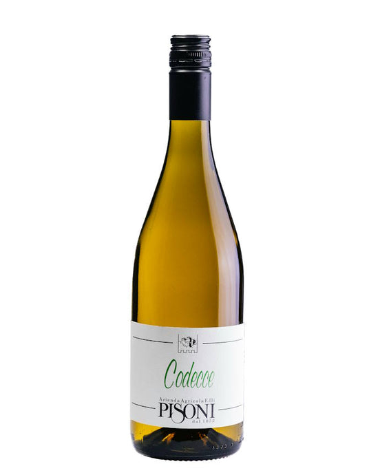 Der Weinkeller Hohenbrunn präsentiert eine Weinflasche vom Weingut Azienda Fratelli Pisoni aus dem Trentino mit dem Weißweincuvée Codecce IGT.