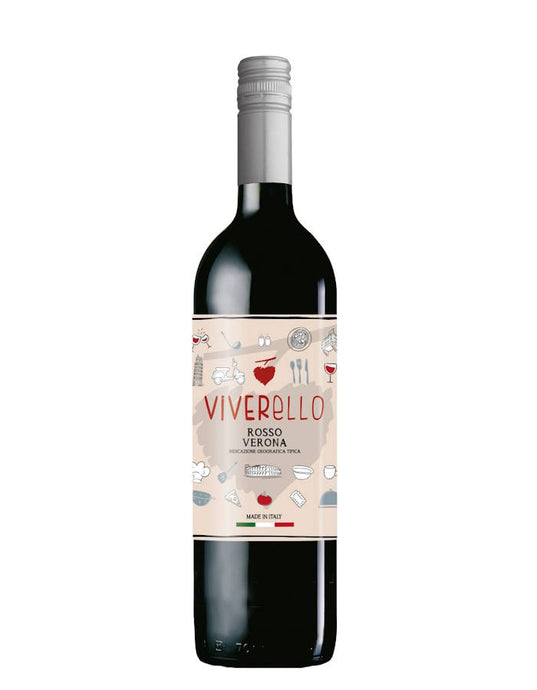Der Weinkeller Hohenbrunn präsentiert eine Weinflasche von Fabiano mit Viverello Rosso Verona IGT.