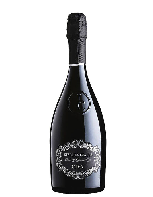 Der Weinkeller Hohenbrunn präsentiert eine Weinflasche vom Weingut Tenimenti Civa aus dem Friaul mit Ribolla Gialla Cuvée 12 Dosaggio Zero
