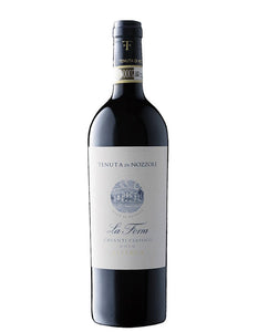 Weinkeller Hohenbrunn präsentiert eine Weinflasche der Tenuta di Nozzole mit Chianti Classico "La Ferra" Riserva D.O.C.G. von vorne