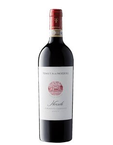 Weinkeller Hohenbrunn präsentiert eine Weinflasche der Tenuta di Nozzole mit Chianti Classico "Nozzole" D.O.C.G. von vorne