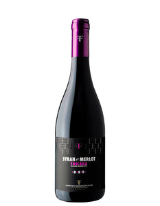 Weinkeller Hohenbrunn präsentiert eine Weinflasche der Tenute Folonari mit Syrah und Merlot "B-S-T"  Toscana I.G.T. von vorne