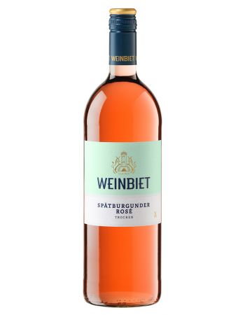 Weinkeller Hohenbrunn empfielt von den Winzern Weinbiet / Pfalz: Spätburgunder Rosé - Qualitätswein in der Literflasche