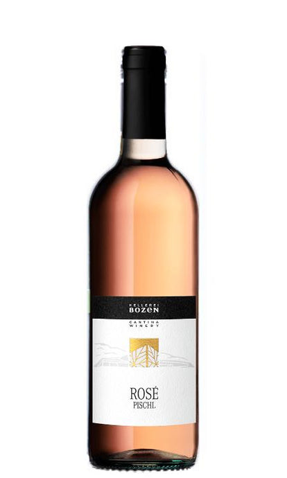 Der Weinkeller Hohenbrunn präsentiert eine Weinflasche der Kellerei Bozen mit    Rosé 